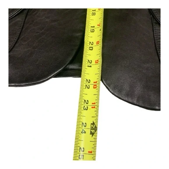 Mossimo Soft Tailored 100% Leather Jacket Moto Baddie Classic Size Small - Picture 10 of 12